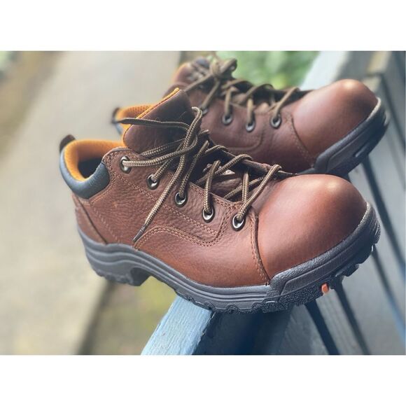 Timberland Women’s PRO Oxford Brown Safety Toe 9 US - Picture 10 of 10